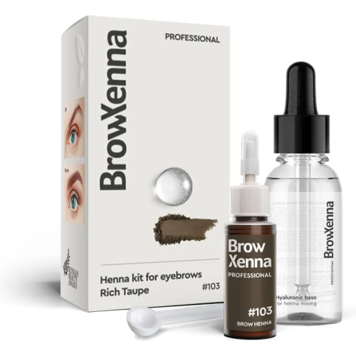 Brow Xenna #103 Rich Taupe 10ml + baza hialuronowa 30ml