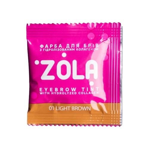 ZOLA farbka farba do brwi 01 Light Brown 5ml + aktywator 3%