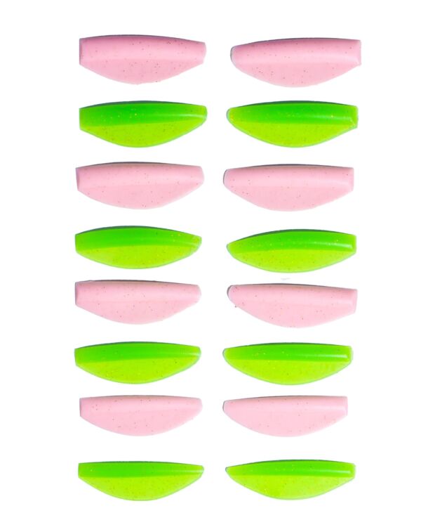 ZOLA Round Curl Pink Green 8 par 2 | LEBROSHOP