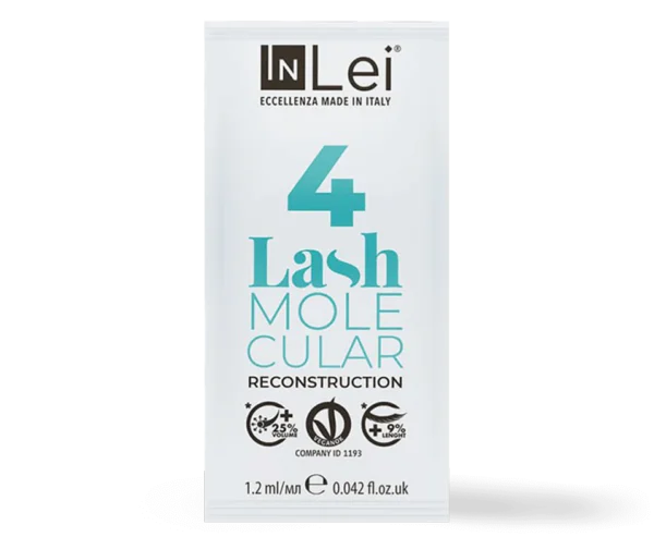 InLei® LASH MOLECULAR 4 rekonstrukcja molekularna do rzes i brwi saszetka 12ml | LEBROSHOP