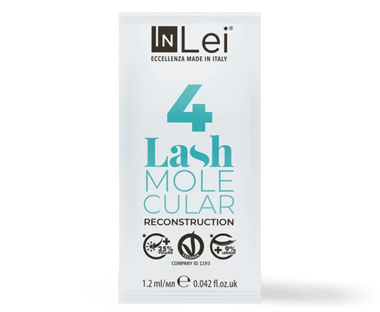 InLei® LASH MOLECULAR 4 rekonstrukcja molekularna do rzes i brwi saszetka 12ml | LEBROSHOP
