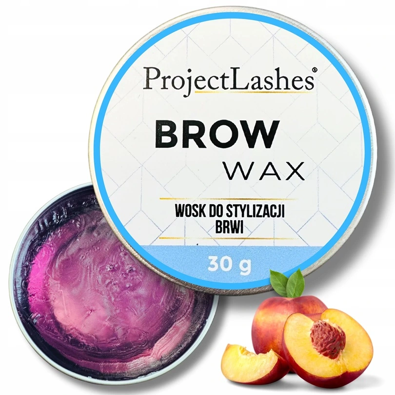 Wosk odzywka do ukladania stylizacji brwi ProjectLashes Brow Wax 30g PEACH | LEBROSHOP