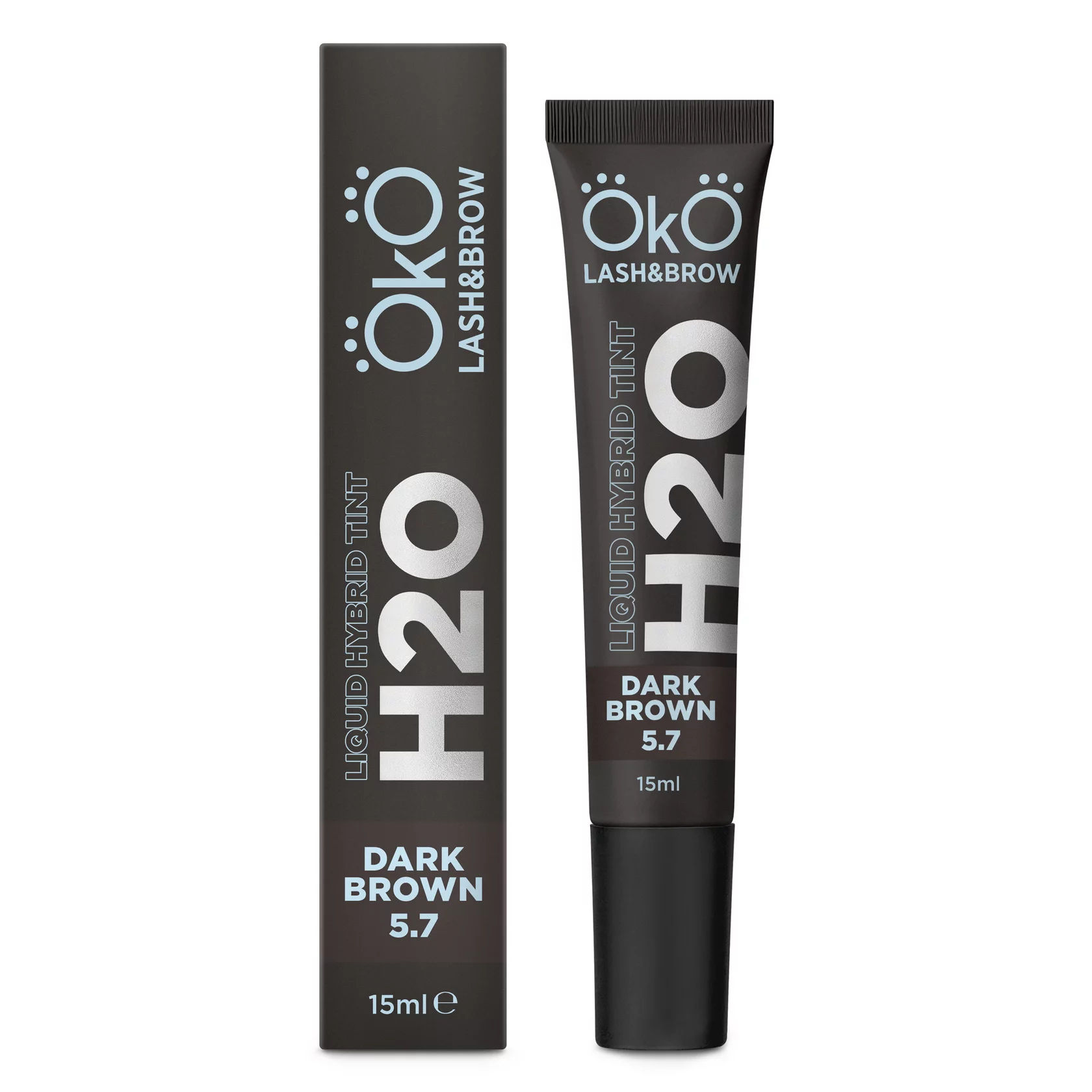 oko Farba do brwi i rzes H20 Liquid Hybrid Tint Dark Brown 5.7 15 ml | LEBROSHOP