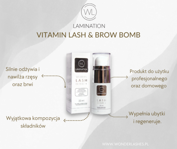 Skladniki aktywne w produkcie Vitamin Lash Bomb 2 | LEBROSHOP