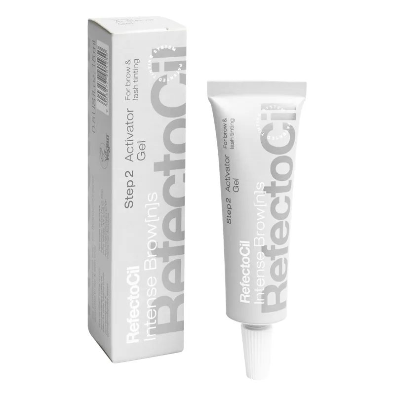 RefectoCil Intense Browns Activator Gel 15ml aktywantor na bazie azotanu srebra do farb do brwi i rzes