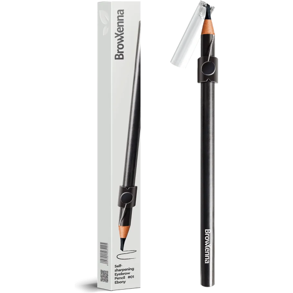 BrowXenna Eyebrow Pencil kredka do brwi 01 EBONY