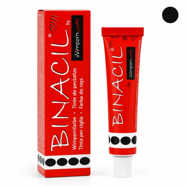 Binacil Black 15 g Profesjonalna Farba do Brwi i Rzęs Czarna