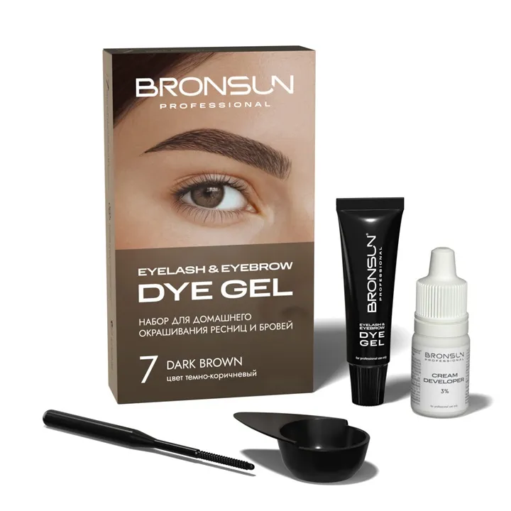 Bronsun Home kit zestaw farbka aktywator DARK BROWN #7