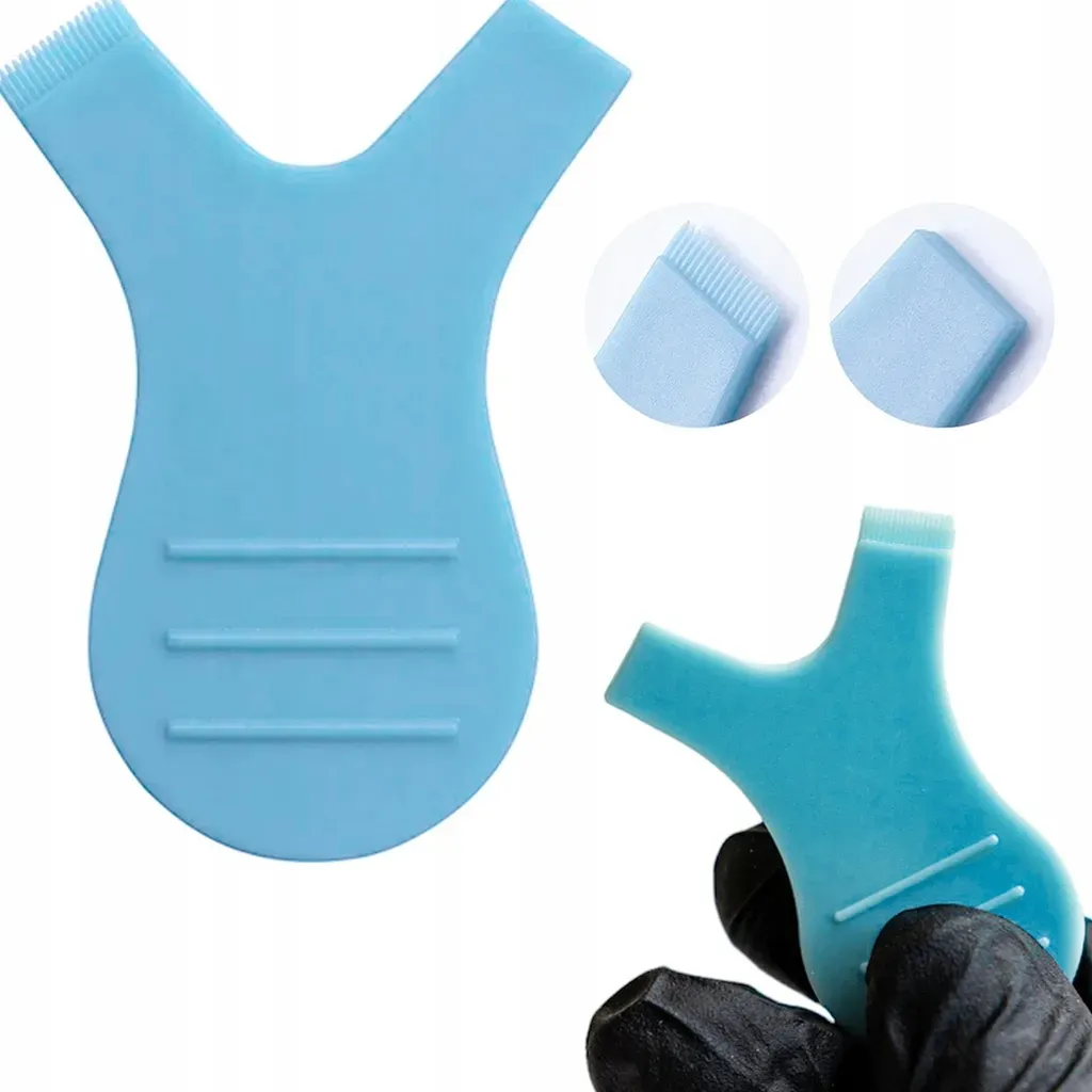 Grzebyk Y comb lifting rzęs błękitny 1szt