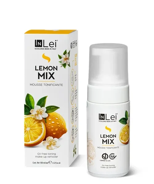 InLei® Mousse ”LEMON MIX” – delikatna pianka do mycia i demakijażu 100ml