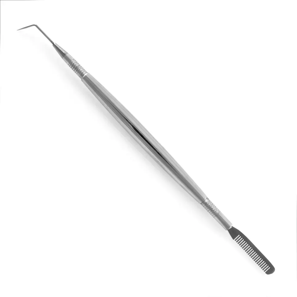 Sonda do liftingu rzęs stalowa z grzebykiem