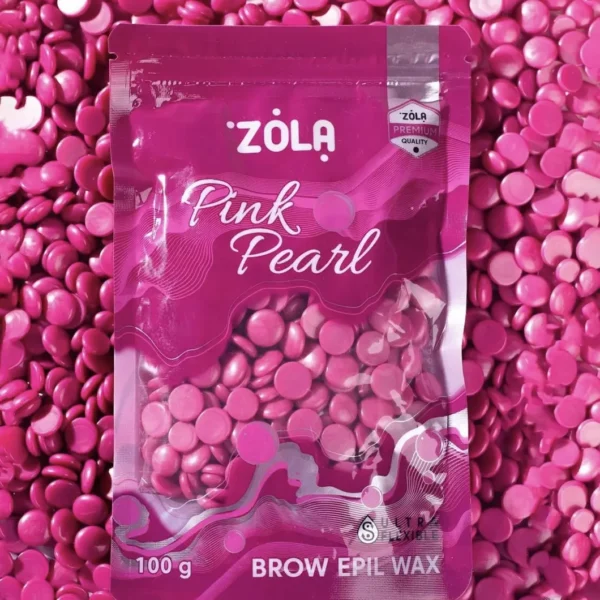 Zola brow epil wax wosk do depilacji w granulkach pink pearl 100g