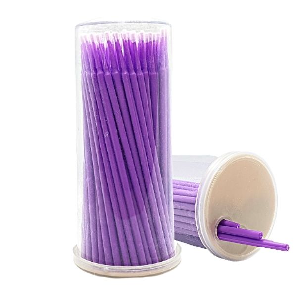Aplikatory bezwłókienkowe 1mm Mikrowaciki 100szt