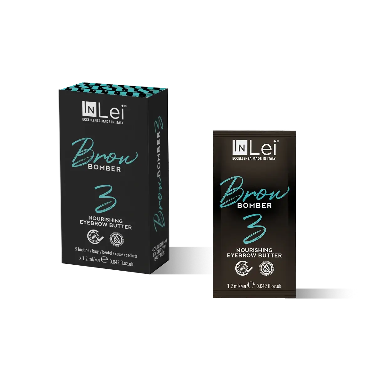 InLei® BROW BOMBER 3 masło do brwi saszetki 9×1.2ml