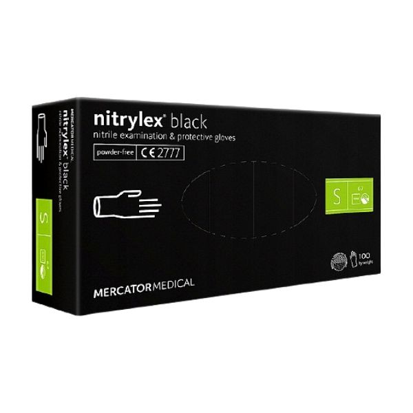 Nitrylex rękawiczki nitrylowe bezpudrowe rozm S 100szt
