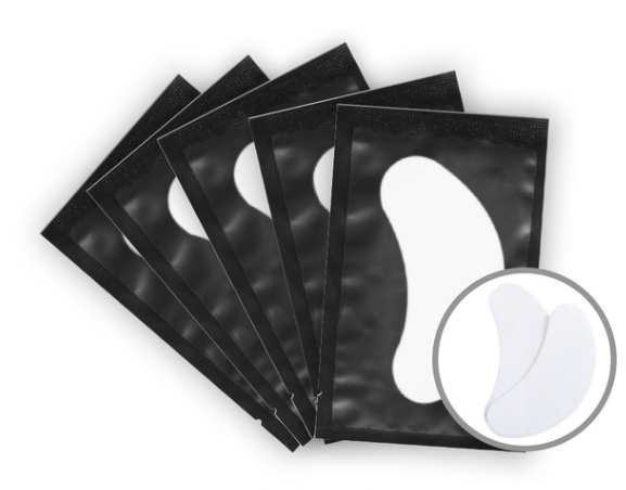 Płatki żelowe pod oczy 50 par! CZARNE