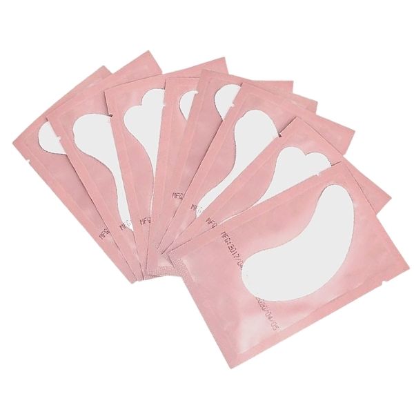 Płatki żelowe pod oczy 50 par! JASNORÓŻOWE