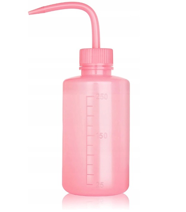 Butelka tryskawka do spłukiwania szamponu i makijażu 250ml