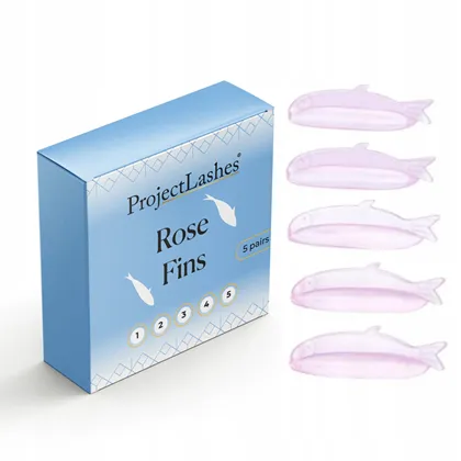 ProjectLashes Silikonowe wałeczki wałki do liftingu rzęs Rose Fins 5 par