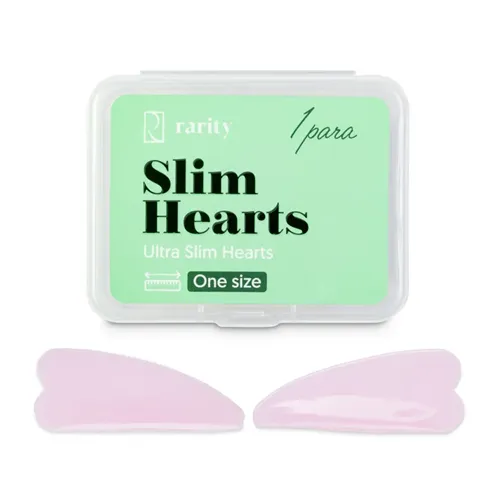 Rarity Wałki Silikonowe Slim Hearts 1 para
